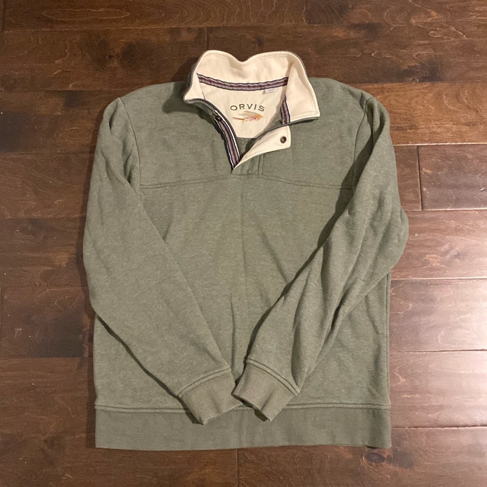 Orvis 1/4 zip sweatshirt size M